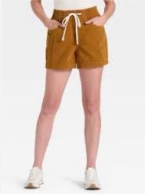 Drawstring Shorts in Caramel Brown XL Universal Thread